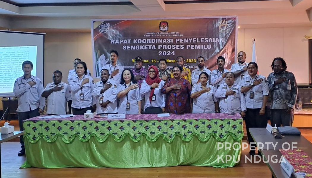 Rapat Koordinasi Penyelesaian Sengketa Proses Pemilu 2024