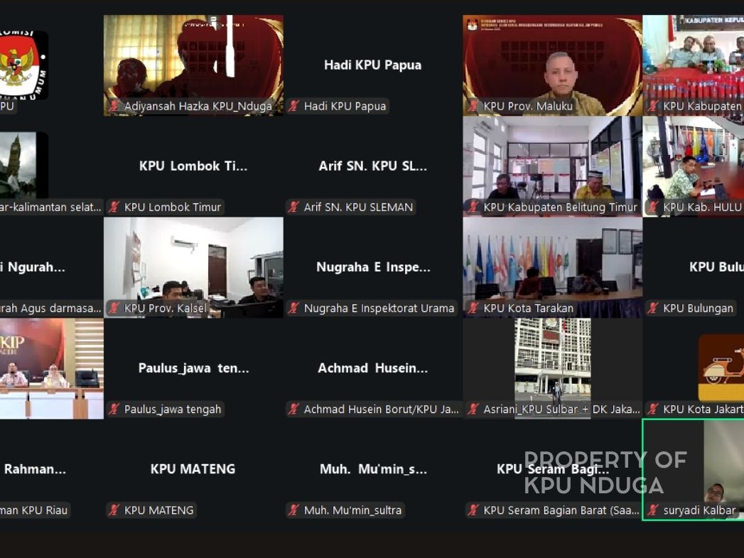 Zoom Redatin KPU Nduga